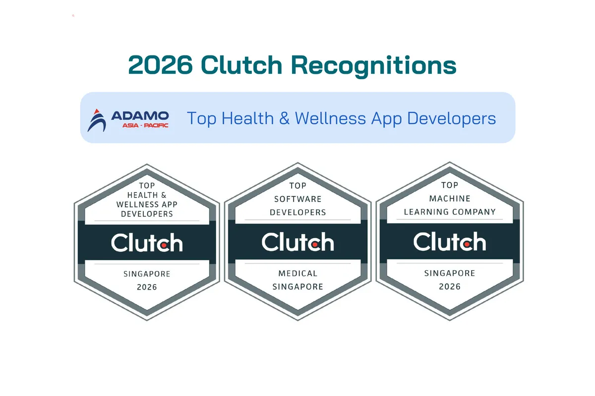 Adamo APAC named Top Health and Wellness App Developer on Clutch in 2026 